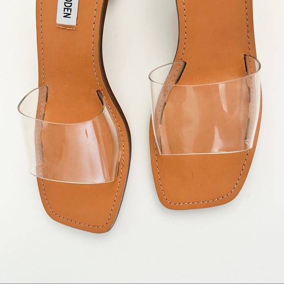Steve Madden Clear Heeled Sandals - Picture 5 of 6